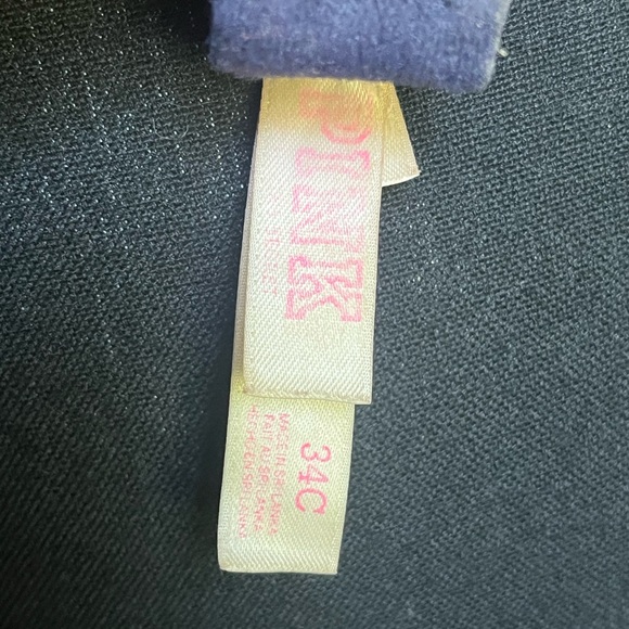 PINK VICTORIA'S SECRET Wear Everywhere Push Up Bra with floral design. Size 34 C - Picture 6 of 7